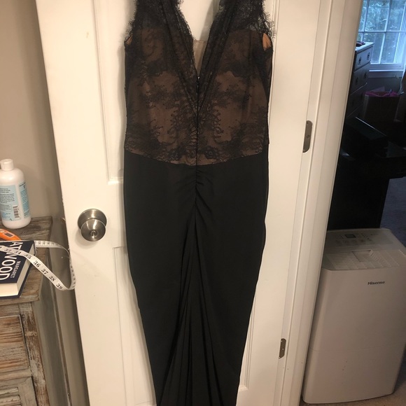 BCBG Max Azria Brandy Dress Black Floor Length 4 - Picture 4 of 8